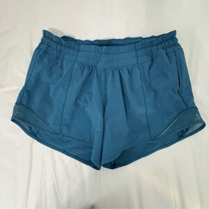 Lululemon | Hotty Hot Short II Long 4” | Sz 4 Tall | Pacific Teal | EUC